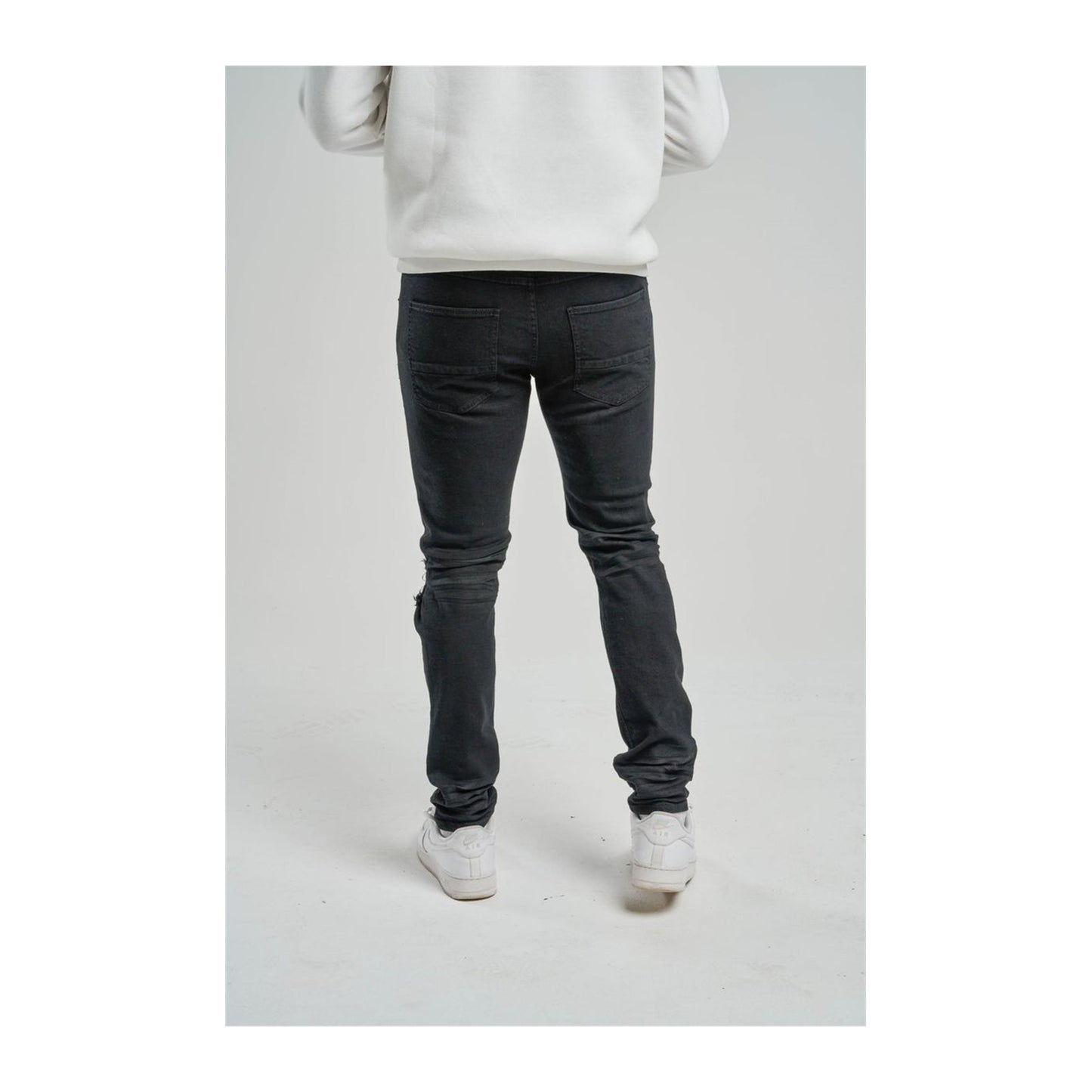 Spark Slim Fit Stretch Jean — Jet Black, view 6