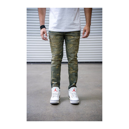 Damati "Santiago" Stretch Denim — Dark Dirty Blue, view 2