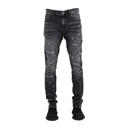 Focus 2418 Slim Taper Jean — Black Wash