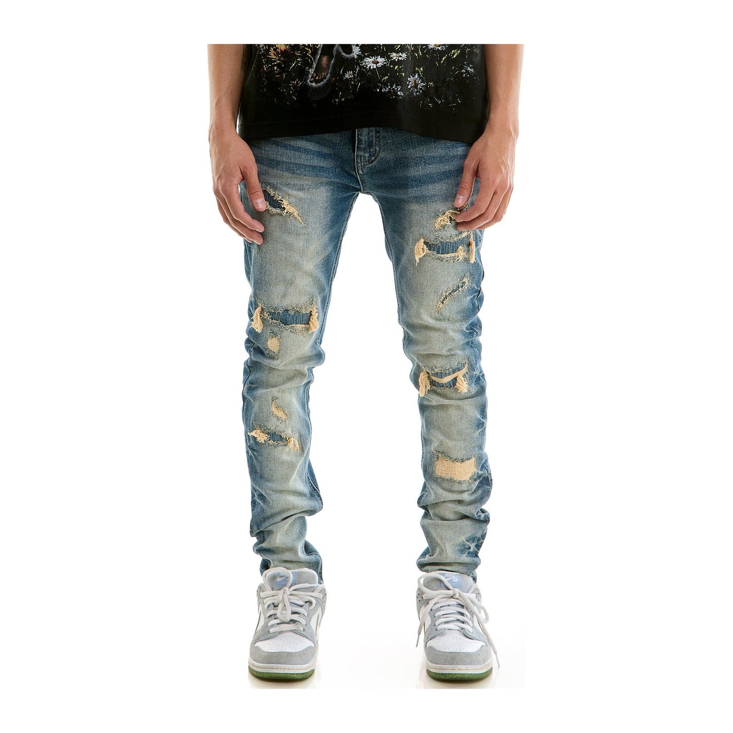 KDNK Drift Skinny Jean — Blue