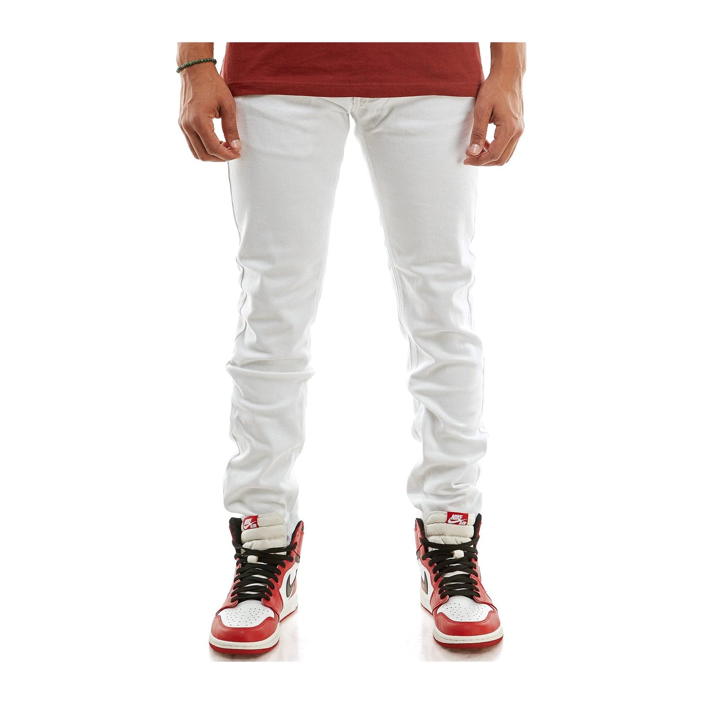 KDNK SK201 Skinny Jean — White Creme, view 2