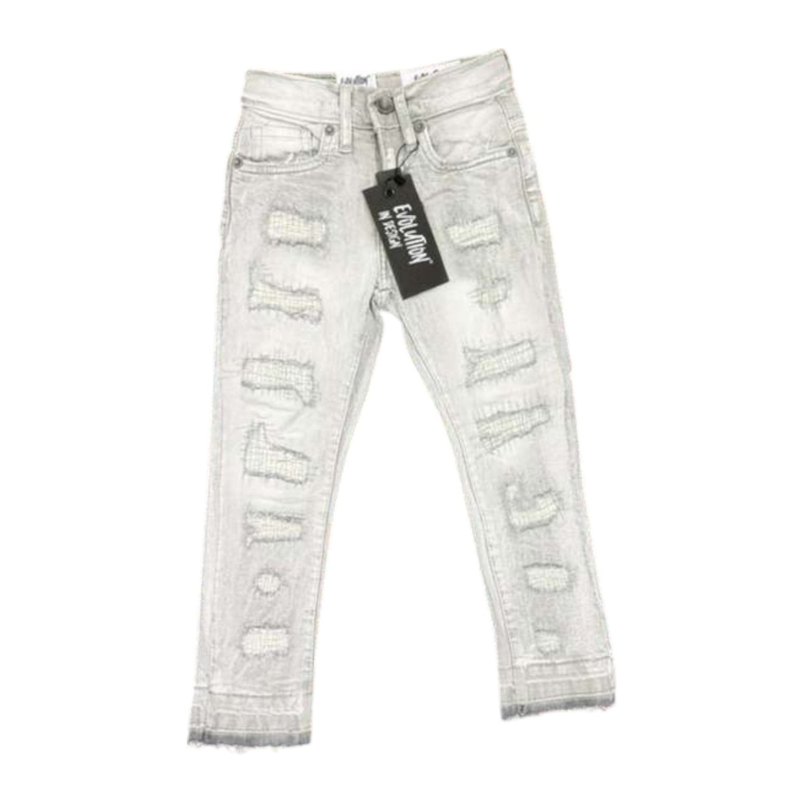 Evolution in Design Boys' Mended Slim Jean — Grey, view 5