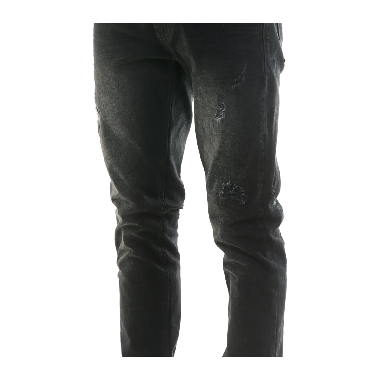 KDNK Rip & Repair Jean — Black, view 6
