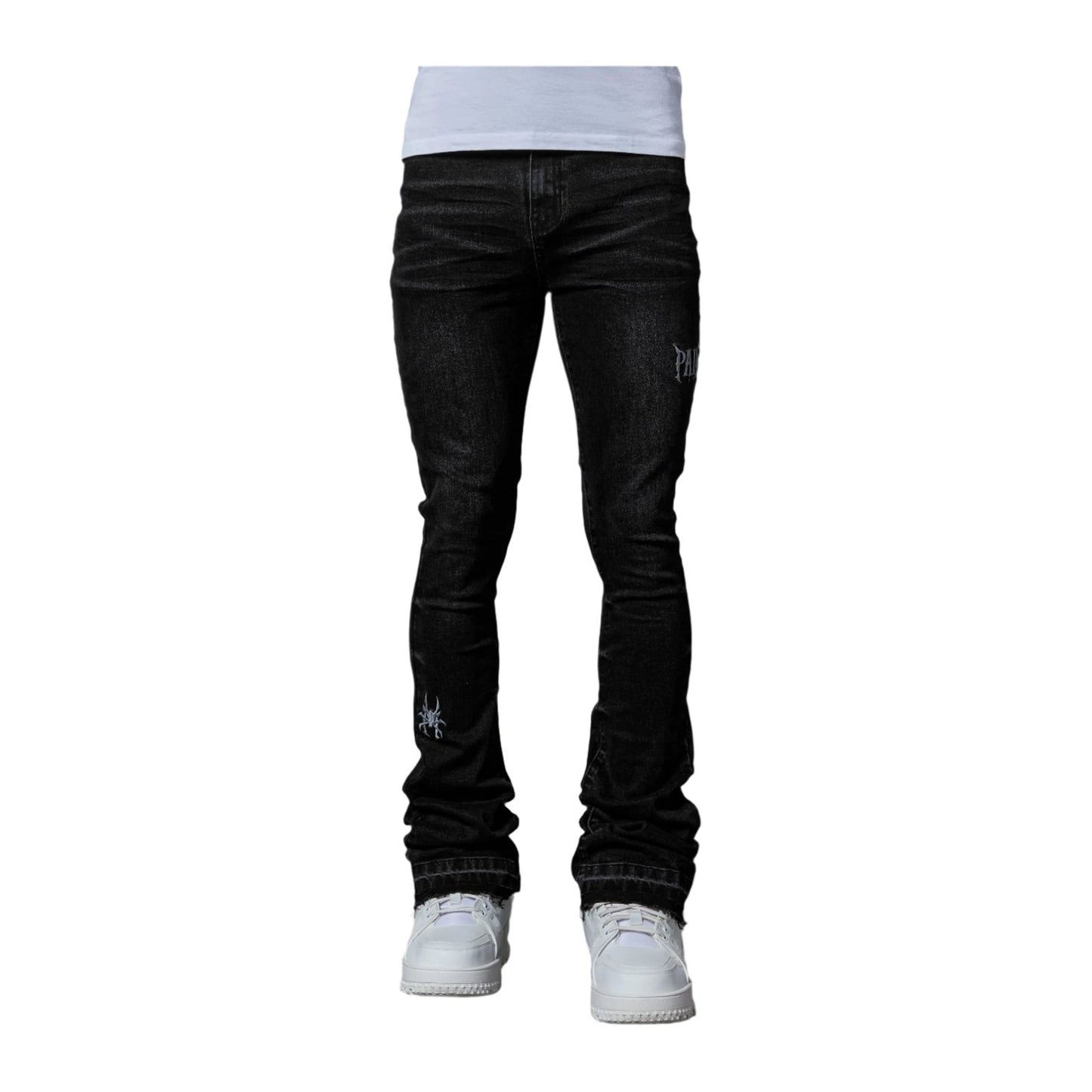 PAIN Stacked Denim — Washed Black